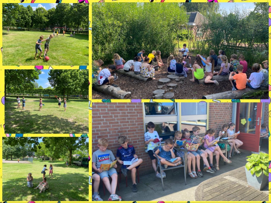 Wat was het weer fijn  👋🏼 #buitenlezen #buitenleren #buitenspelen #zomertijd #werkgeluk <a href="/DePolderhof/">Daltonschool De Polderhof</a> @SAAMscholen