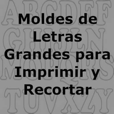 ecu11 on X: #Moldes de #Letras #Grandes para Imprimir y Recortar