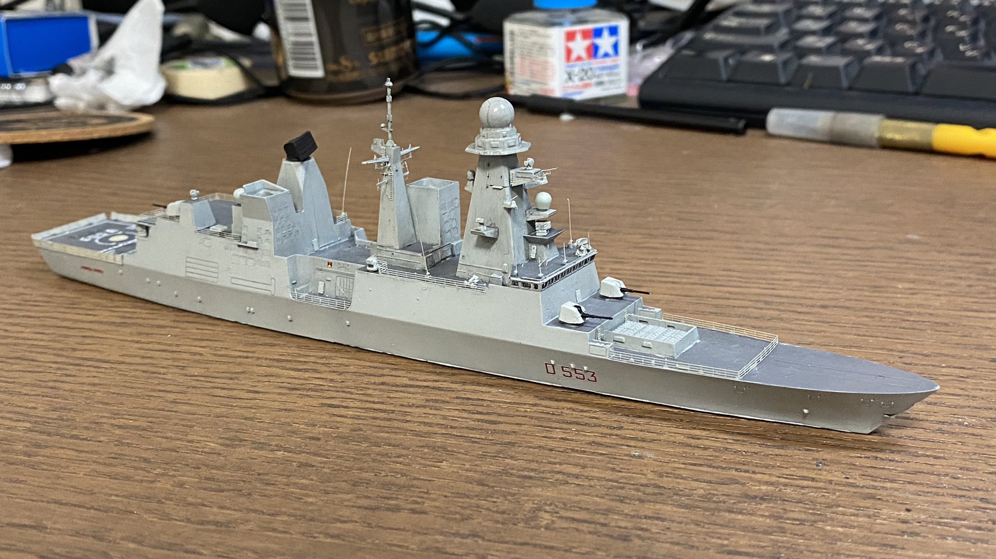 1/700 イタリア海軍 アンドレア・ドーリア級駆逐艦 D-553レジン製 