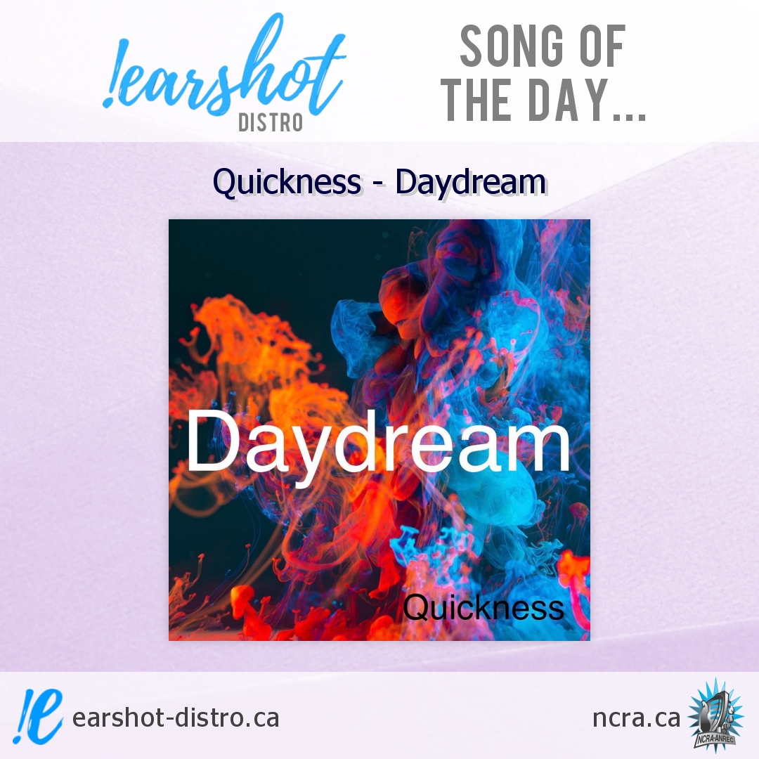 earshotdistro's tweet image. The #EarshotSongOfTheDay is 'Daydream' from the #Vancouver rock troupe @QuicknessBand - a catchy and polished track perfect for a summer, mental getaway.

More: quicknessmusic.com
#earshotdistro #musicdistro