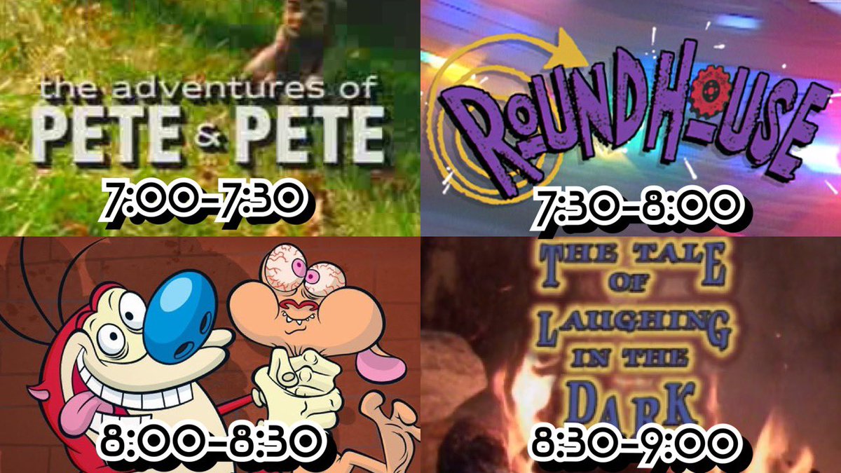 Hundreds of votes were cast but there can only be one perfect U-PICK SNICK block! Here are your winners!  Join us tomorrow night 8/7c on Facebook to watch the stream live! #snick #90snick #theadventuresofpeteandpete #roundhouse #renandstimpy #areyouafraidofthedark