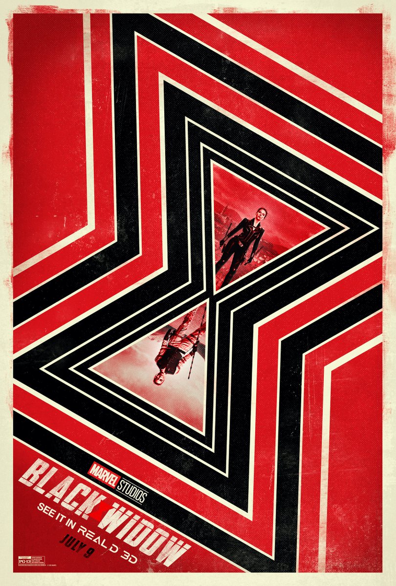 Check out our exclusive artwork for Marvel Studios’ #BlackWidow. Get your #RealD 3D tickets today to experience the film. In theatres July 9. https://t.co/ukqFS3vZEj https://t.co/7sKT2h7i5X