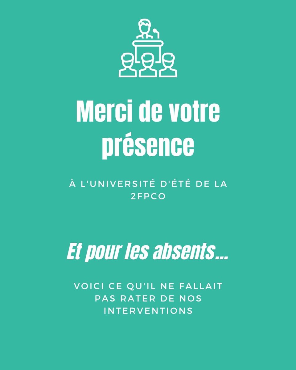 ES__Group's tweet image. 😎 L'Université d'été de la #2FPCO La Fédération est terminée et nous avons été ravis de partager ces moments avec vous, alors merci !
Et voici une petite session de rattrapage avec un condensé de ce que nous avons vu lors de nos conférences pour les absents !