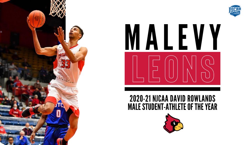 NJCAA Basketball on Twitter "Malevy Leons adds 𝙖𝙣𝙤𝙩𝙝𝙚𝙧 honor to his illustrious twoyear