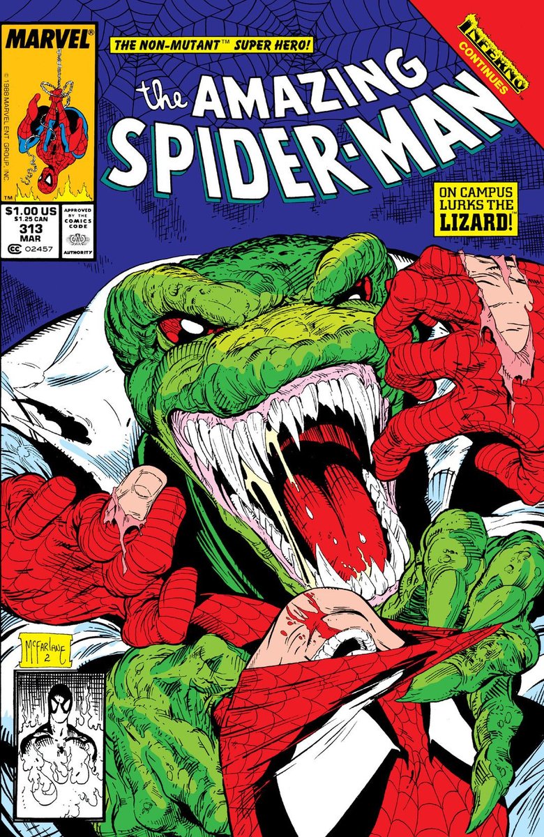 También tenemos elementos de los cómics de los 80-90 en los que aparecía el  Lagarto, como esta escena de uno de los combates entre él y Spider-Man que  recuerda ligeramente a la, image size:780x1200