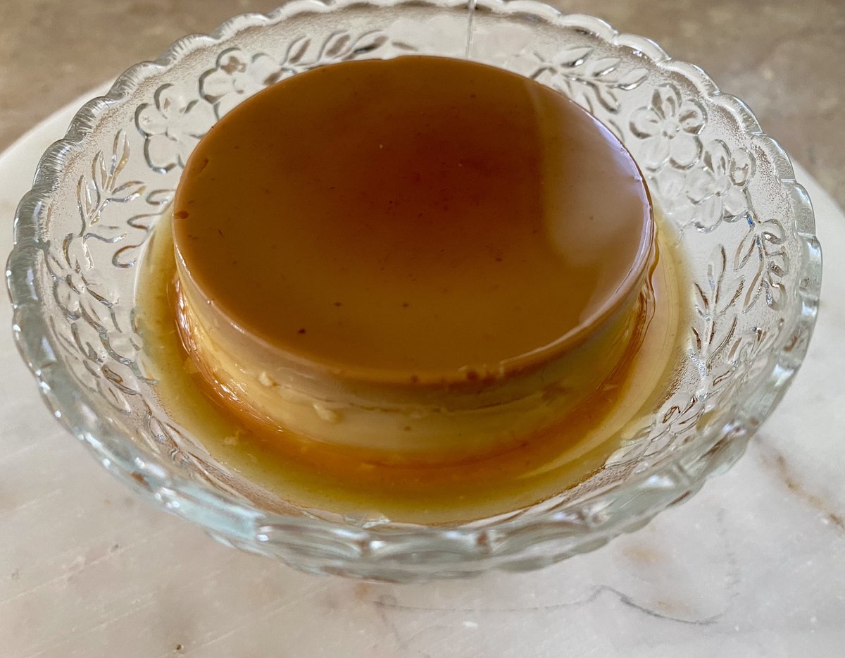 Made some flan, who wants dessert? 😋🍮 #MomsRecipe