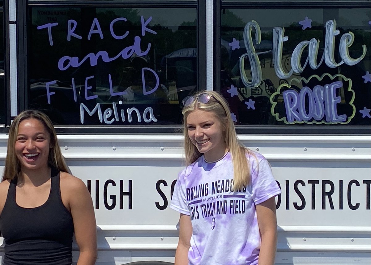 Melina and Rosie pole vaulting at 12:00 on Saturday.  Up and over! #MustangPride #CoolKids <a href="/rmhsboosters/">RMHSBoosters</a> <a href="/RMHSBOYSXCTF/">RMHS BOYS XC/TF</a> <a href="/RMHSstampede/">STAMPEDE</a> <a href="/RMHSMUSTANGS/">Rolling Meadows HS</a>