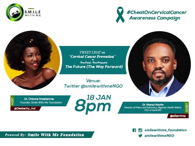 ekemma's tweet image. Throwback to when I sipped Zobo with @DrZobo to #CheatOnCervicalCancer