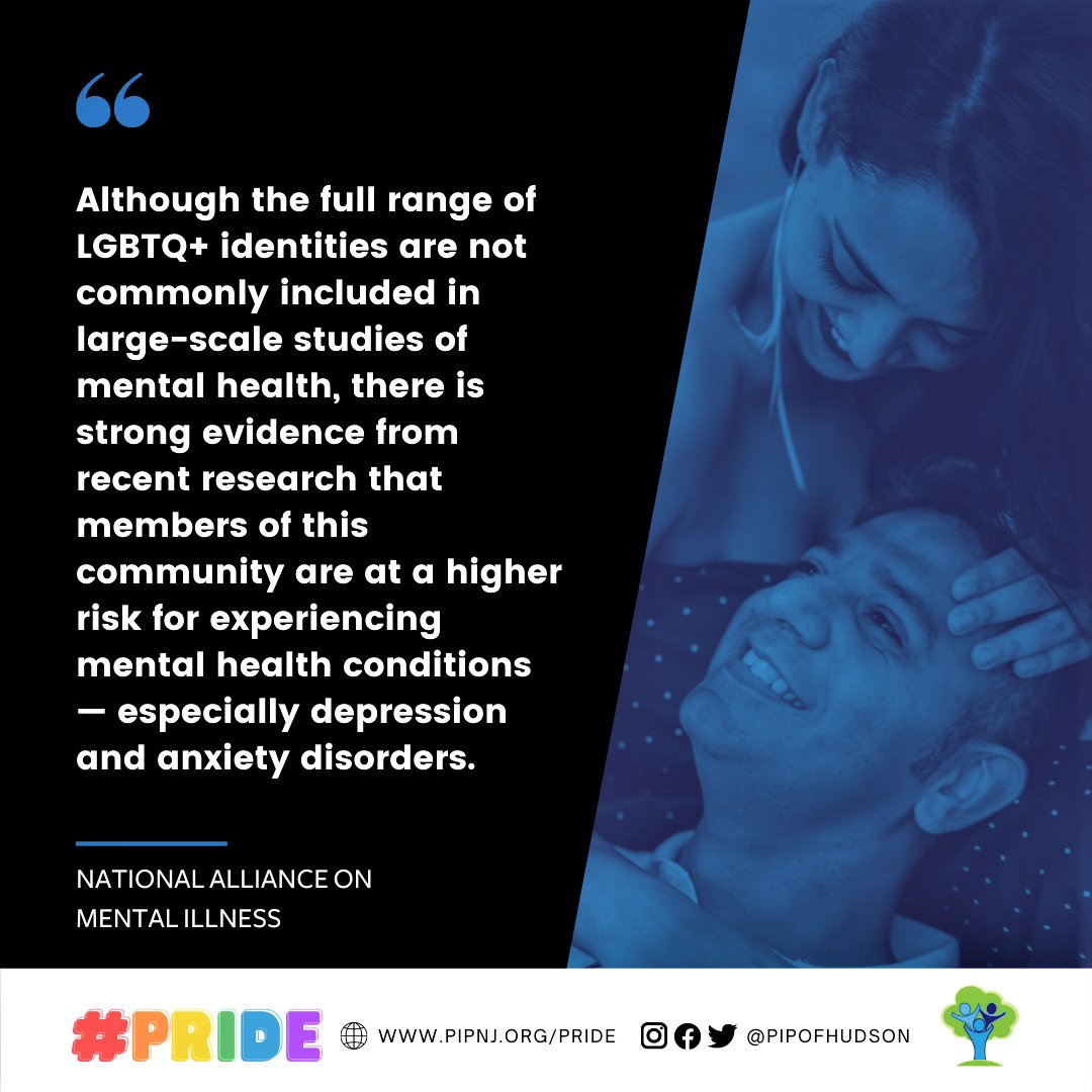 MCADVdotORG's tweet photo. Although the full range of LGBTQ+ identities are not commonly included in large-scale studies of mental health, there is strong evidence from recent research that they are at a higher risk for experiencing mental health conditions.
#PrideMonth2021
#PartnersInPride https://t.co/3wxmMHkZeE