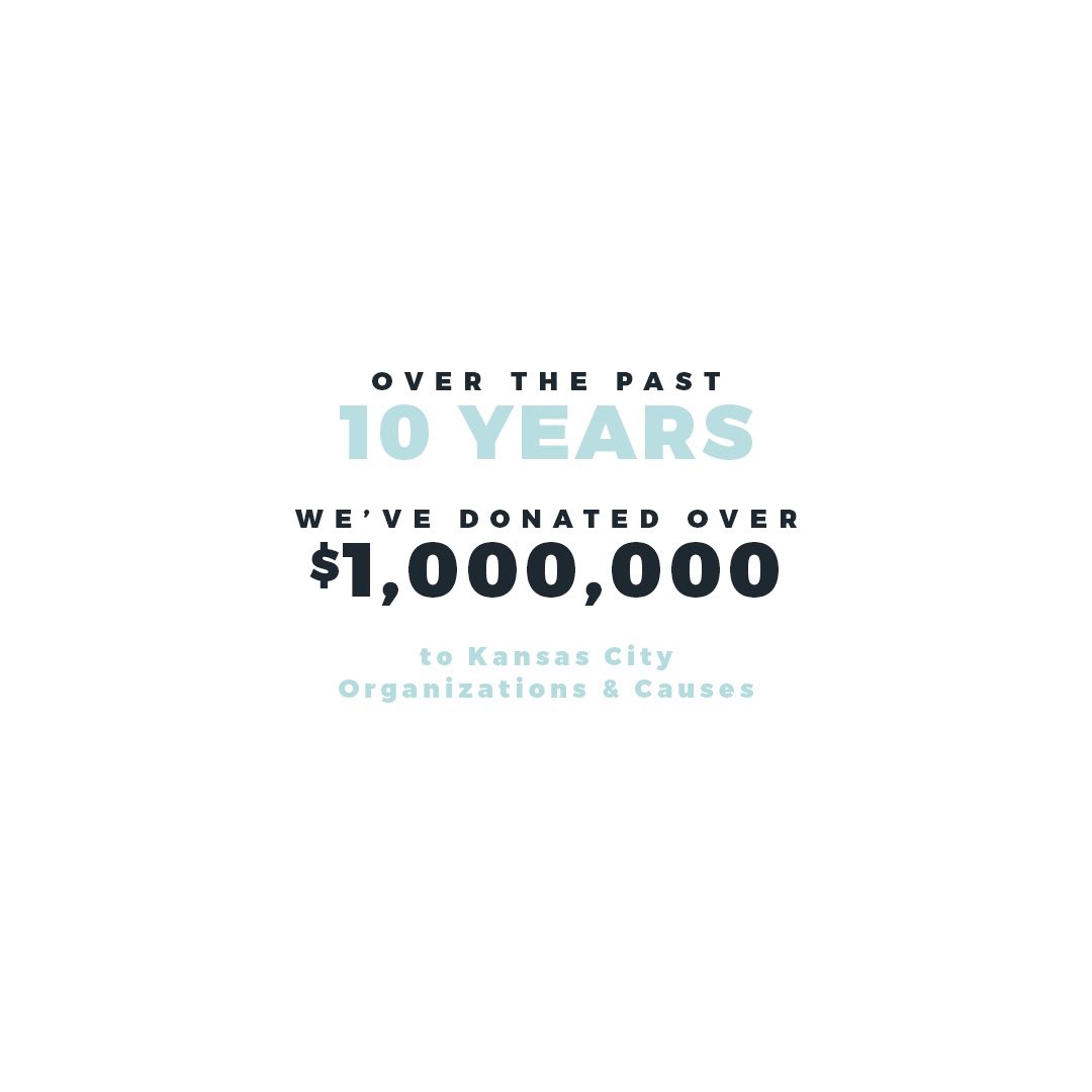 CharlieHustleCo's tweet photo. One of the initiatives that weβre most proud of from our first decade is our Communi-TEES Collection. Thanks to our loyal fans and customers, we have now donated more than ONE MILLION DOLLARS to Kansas City organizations and causes. THANK YOU! β€οΈ #CommuniTEES https://t.co/ylqu9UlQIw