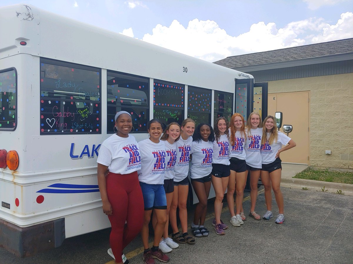 poeshakespeare's tweet photo. And they're off. State bound! Run fast, jump high, throw far! Go go Lady Eagles! https://t.co/7CXhtk8PuP