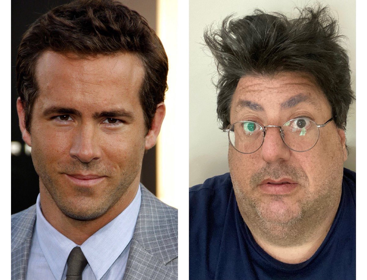 Justin_Stangel's tweet photo. Why does this keep happening??? Let me clear this up! I am not Ryan Reynolds!!! I’m Justin Stangel!!! Ryan is on the left. I am on the right. I’m begging you to stop asking me if I am Ryan Reynolds!!! @VancityReynolds https://t.co/dYda2gfKtQ