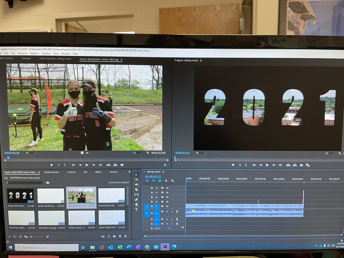 Crazy busy right now, but senior video is just about done 🎓🎓