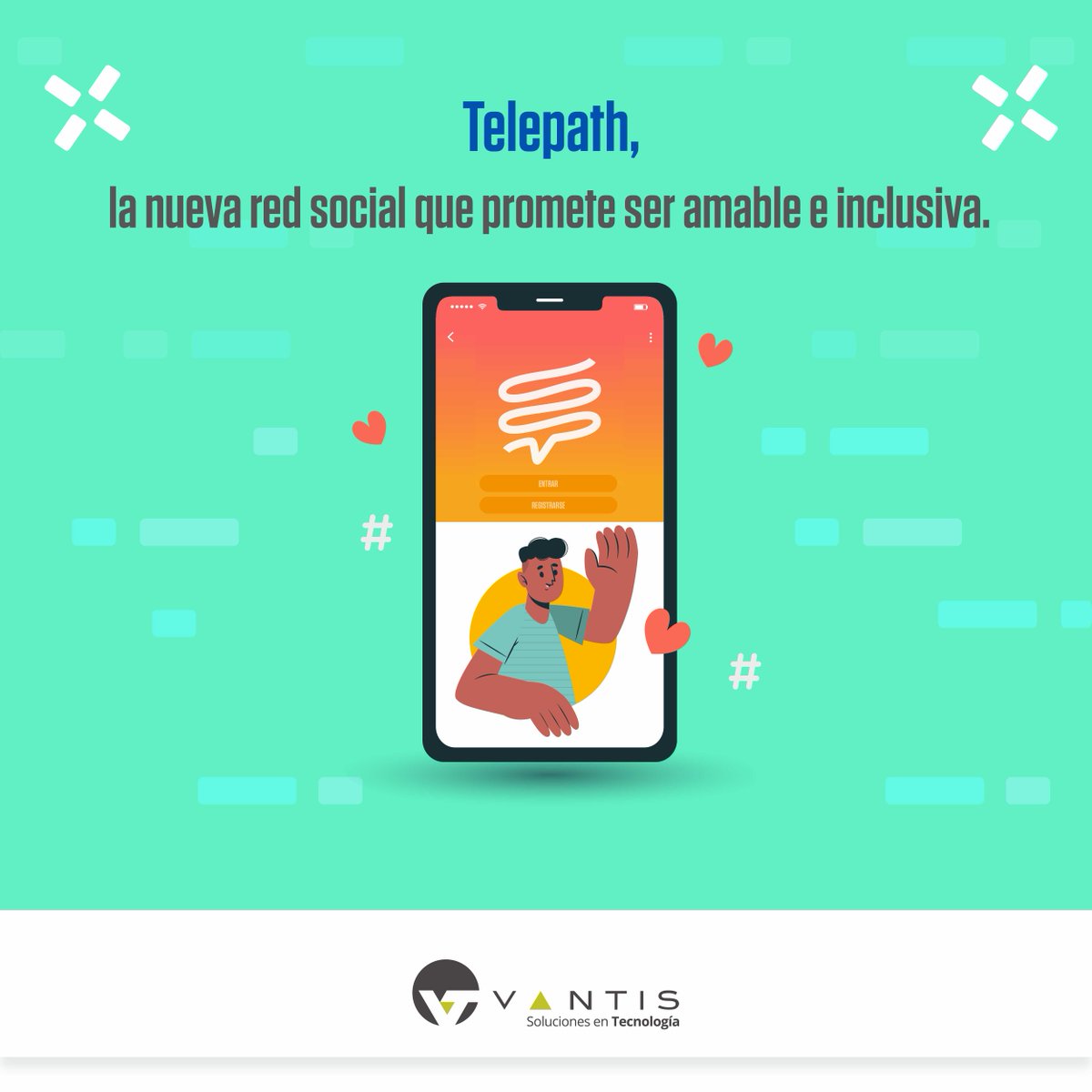 Vantis_mx's tweet photo. Telepath será una nueva red social en donde la principal característica es lugar con los haters y fake news, los usuarios deberán usar sus nombres reales y un número de teléfono para registrarte y así evitar bots. 😱😱😱
¿Y tú qué opinas? 

#RedesSociales #Trends #Telepath #Bots https://t.co/QMyO5YPQ0M