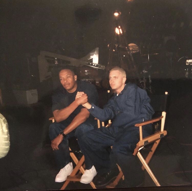EminemLegendTR's tweet photo. But this is Earth calling Shady, man, come on back—What?
Man, we're losing him, he won't even respond back, fuck!
Now look at all the pretty women in here (Damn, bitches!)
Dre, it's hot, I think we better go check on their temperatures - @Eminem, #OldTimeSake https://t.co/JcoUl3mKMR
