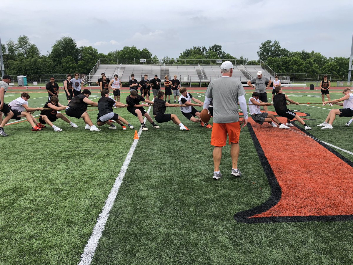 LHS_TigerFB's tweet photo. Got 1% better everyday this week and had fun doing it! Our new DUDES of the week are Tey Kahrs, Brayden McCaleb, @DmarqqoJohnson_ & @_jboog19. S/O to the Tune Squad for winning tug of war today!! #GreatAsOne https://t.co/i9p4ILBFh8