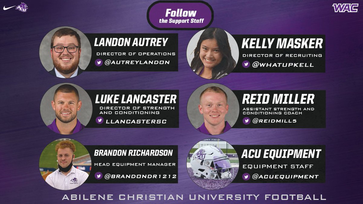 ACUFootball's tweet photo. Be sure to follow our Support Staff! #FollowFriday
#GoWildcats | #Scratchem https://t.co/TO4V9sKaAi