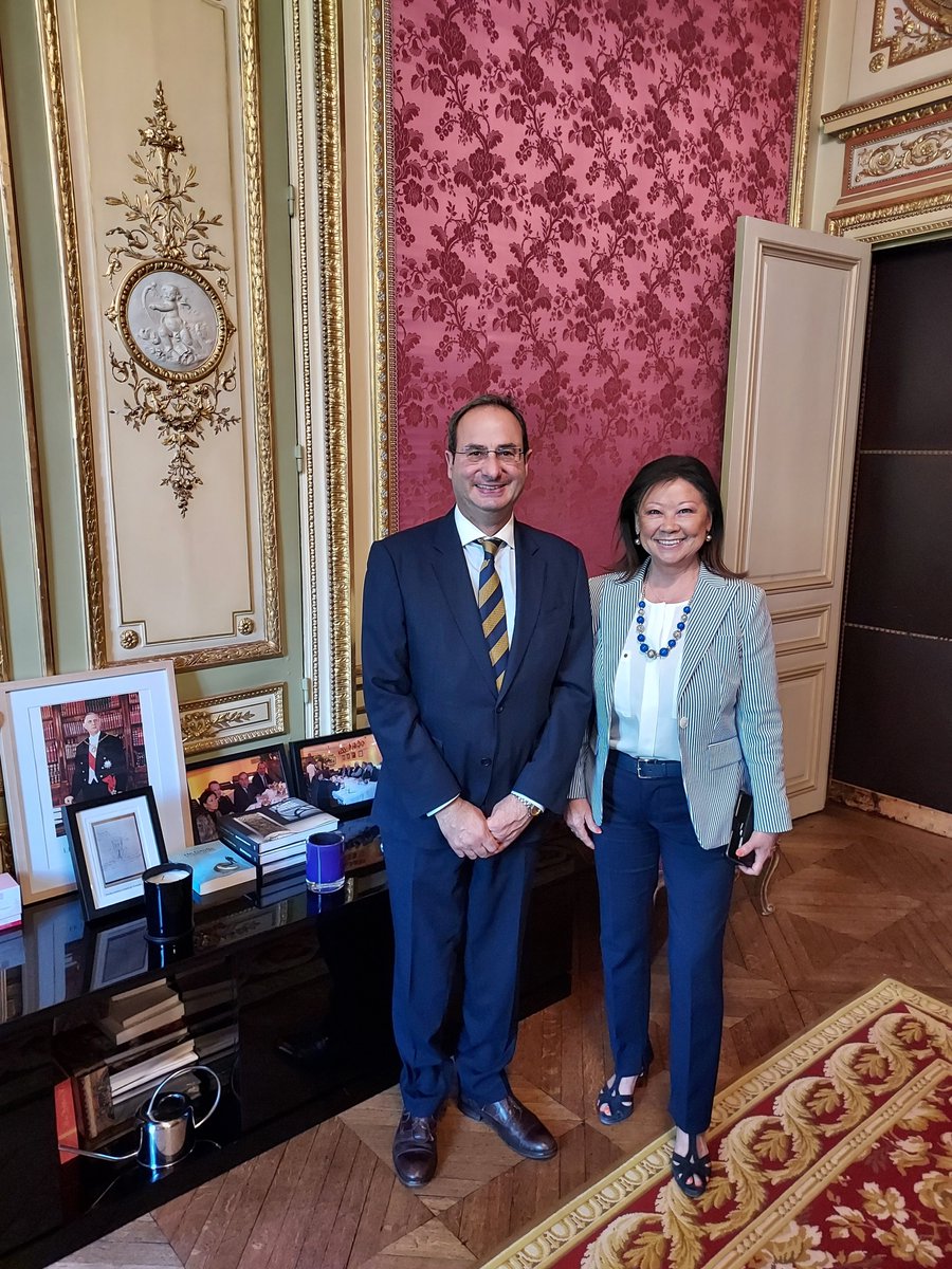 It has been an honor and a pleasure for Ambassador Inguanez to meet the mayor of the 8th District of Paris. 
The two had a discussion on areas of cooperation and relations between Malta and France