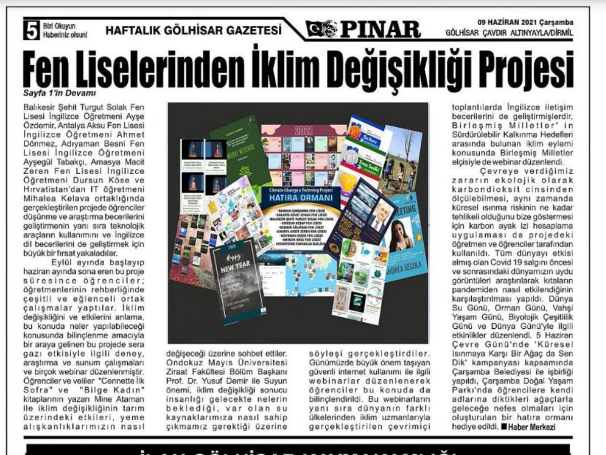 Etwinning projemiz yerel basında. #etwinning #etwinningtürkiye <a href="/emrecay55/">Emre ÇAY</a> <a href="/BurdurilMEM/">Burdur İl Milli Eğitim Müdürlüğü</a> <a href="/KavcakarBilal/">Bilal Kavcakar🇹🇷💛💙</a> <a href="/GolhisarM/">Gölhisar İlçe MEM</a> <a href="/Ugurerdem1974/">Ugurerdem74@hotmail.com</a> <a href="/FenGolhisar/">GölhisarFenLisesi</a>