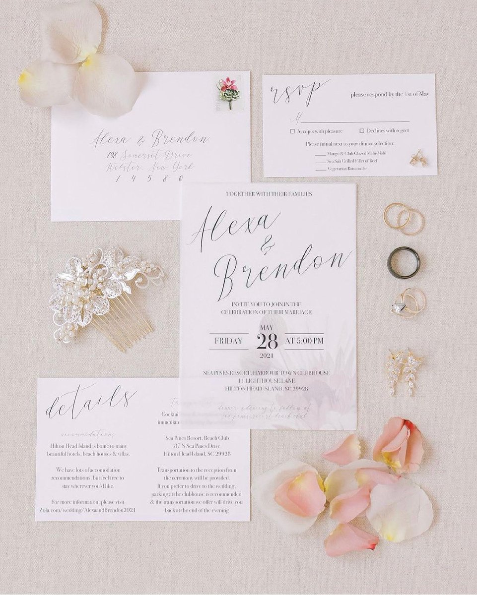 It’s wedding season! We recently made these beautiful wedding invitations for Alexa and Brendon’s wedding in Hilton Head! If you’re looking for invitations for your wedding give us a call and we’d be happy to help create something for your big day! 

#agsouthcharlotte #weddingszn