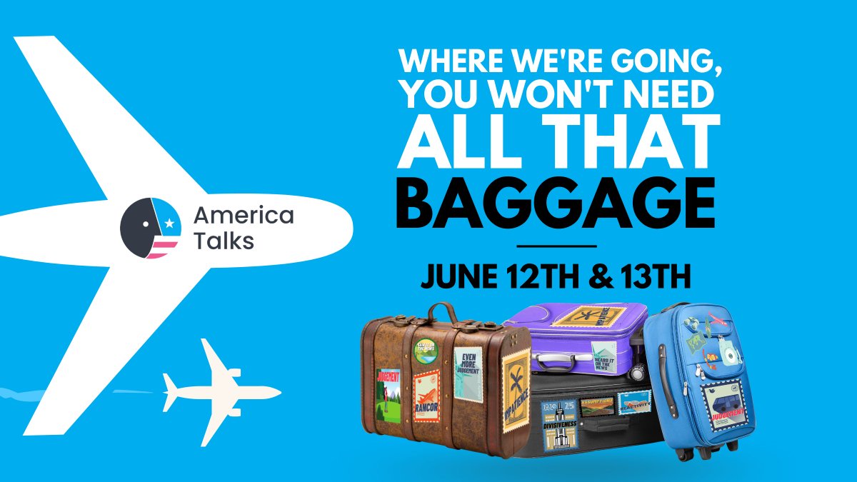 Judgement? Ditch it. Assumptions? We’re ready to leave that baggage behind and gain some unexpected perspective at America Talks with @ListenFirstProj tomorrow! Don’t miss your seating! #ListenFirst

americatalks.us 

#americatalks #conversation #politics