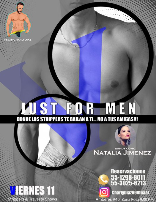 1 pic. Foro Amberes 46 Zona Rosa, CDMX. 9pm
.
Donde los strippers te bailan a ti... No a tus amigas!