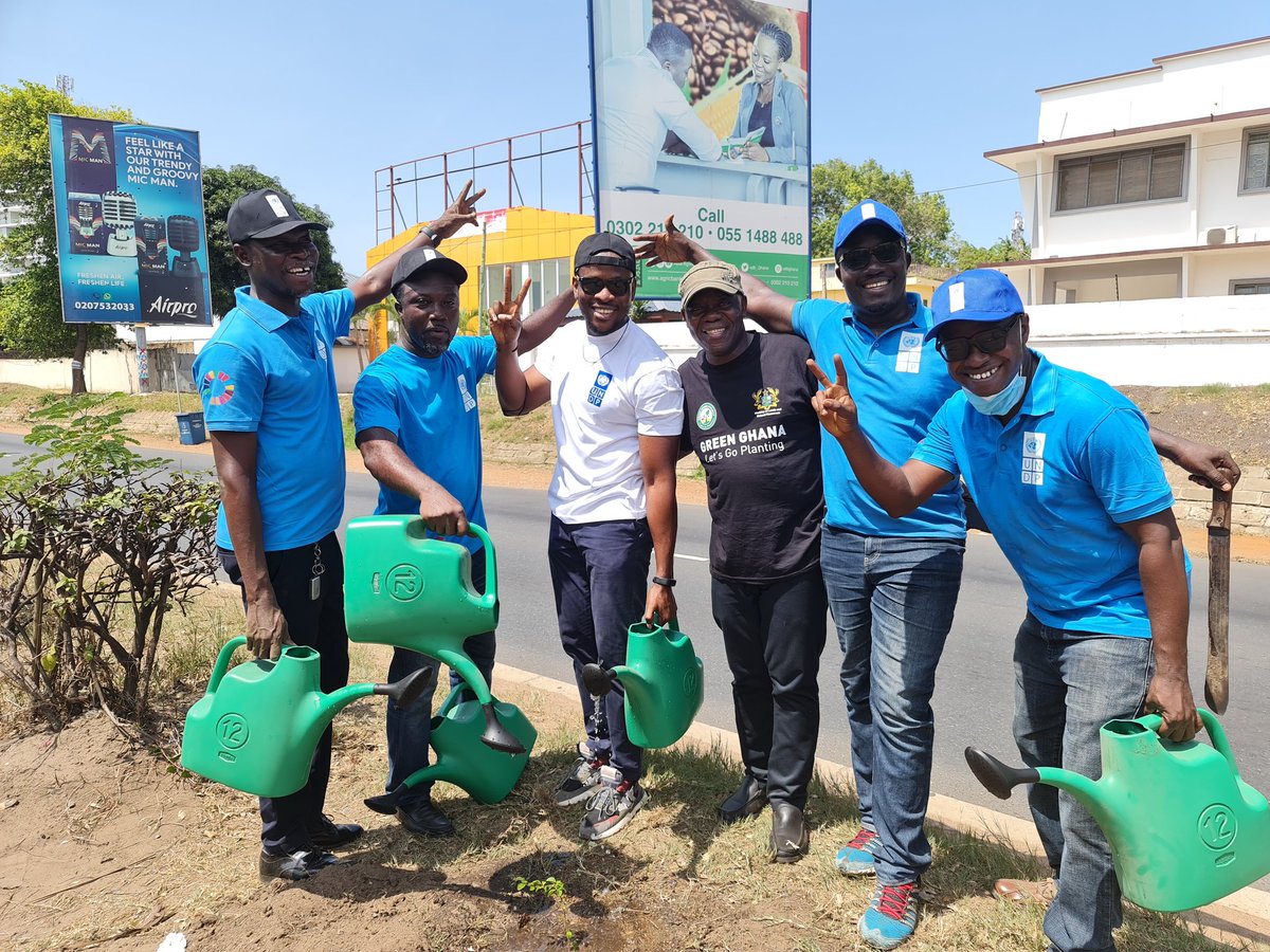 Joined colleagues at the office on  #GreenGhanaDay. Personally excited about the initiative. It's a good one. Individually and Collectively we can positively impact the #environment #ForPeople #forplanet