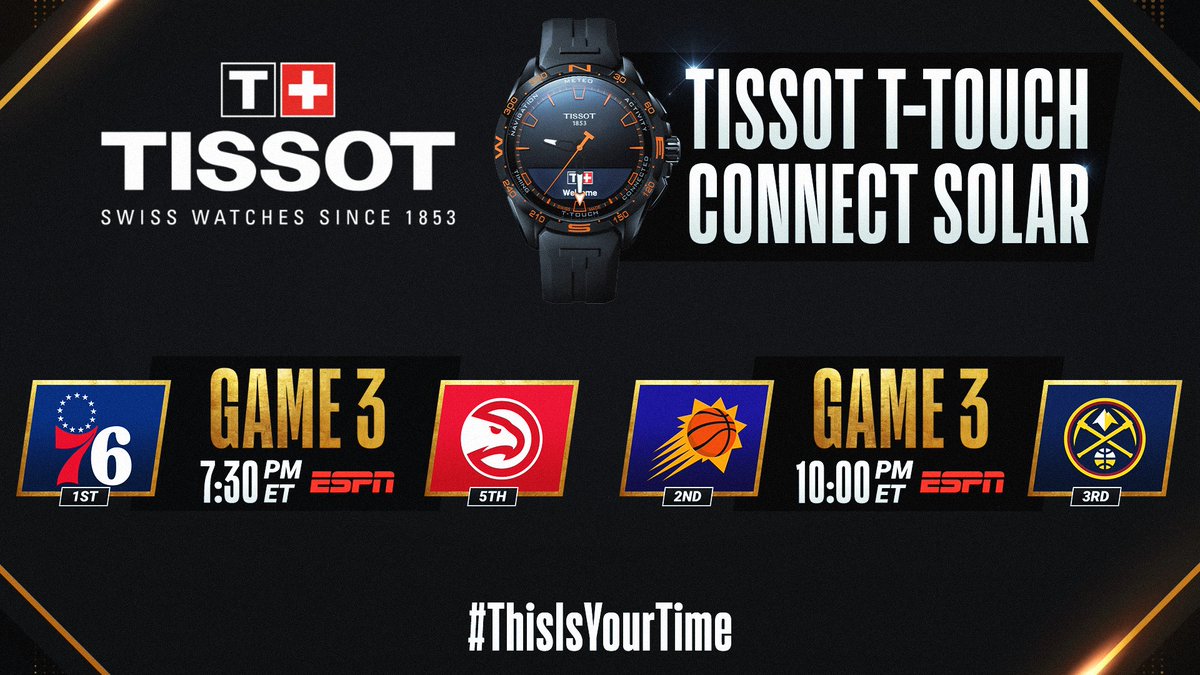The #NBAPlayoffs continue tonight with an ESPN doubleheader! #ThisIsYourTime
π Shop @TISSOT Here: https://t.co/IBgyQ4VIdS https://t.co/zXfuOp4NRW