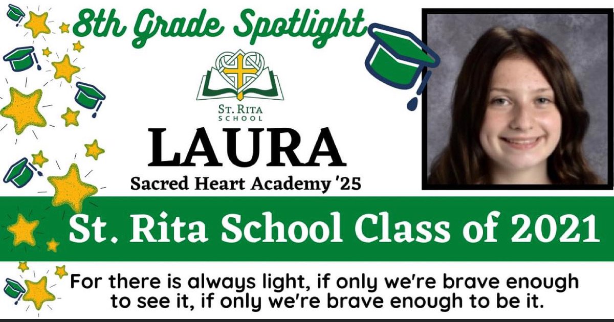 We are shining a Spotlight on the SRS Class of 2021! We know you will do great things, and will shine bright for all the world to see. Congratulations and God Bless.
#SRSCrusaders2021 #stritaspirit #catholicschool #catholiceducation #ctschools