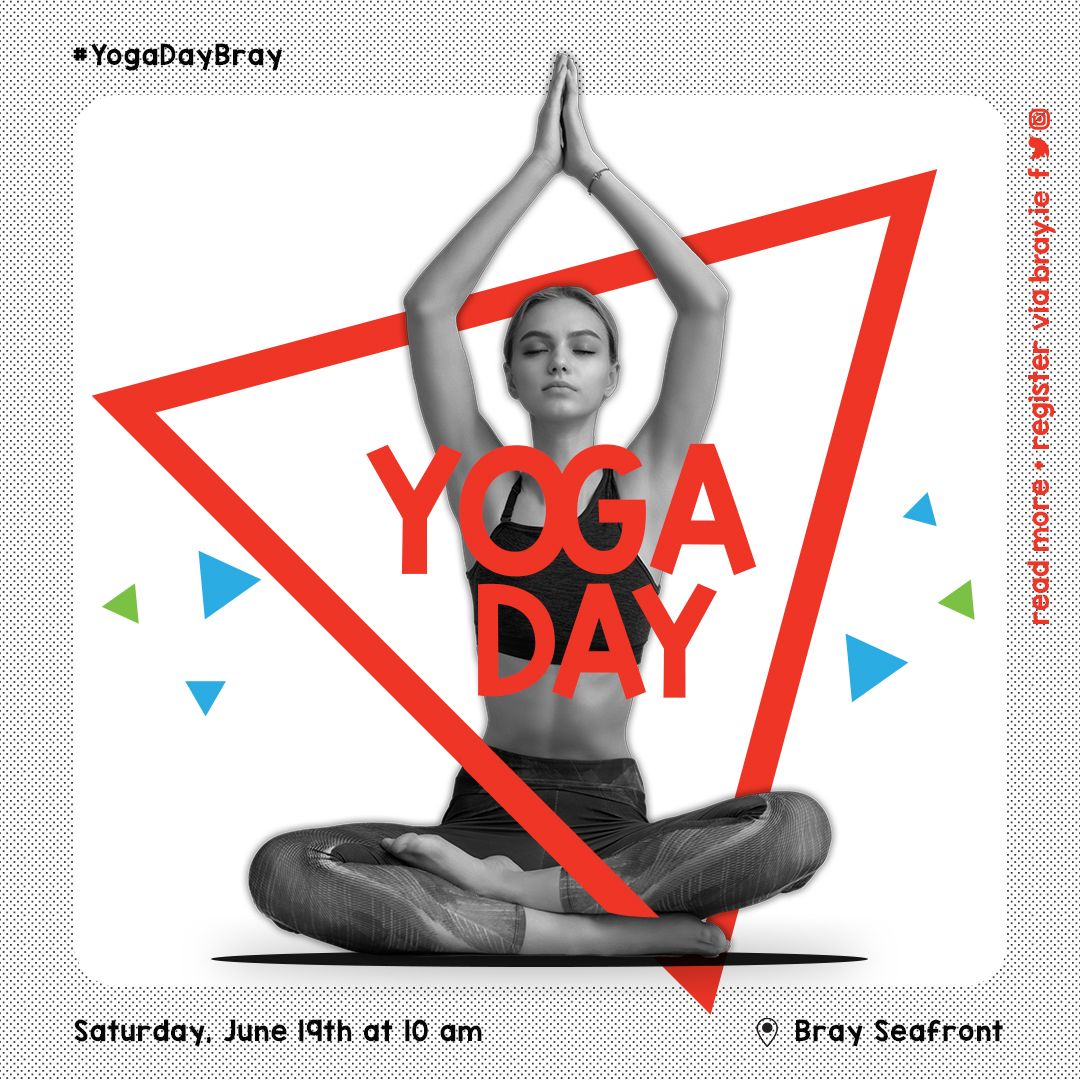 bray_ie's tweet photo. #Bray will mark #InternationalYogaDay by hosting a Yoga Day on Saturday, June 19th 2021.

Why not come along and join us as Yoga therapist Elaine Harris hosts a 60-minute FREE feel-good class.

Read more + register ➜ https://t.co/PBuaGppgd6.

 #SummerInBray #YogaDayBray https://t.co/9CMA5V4EgL