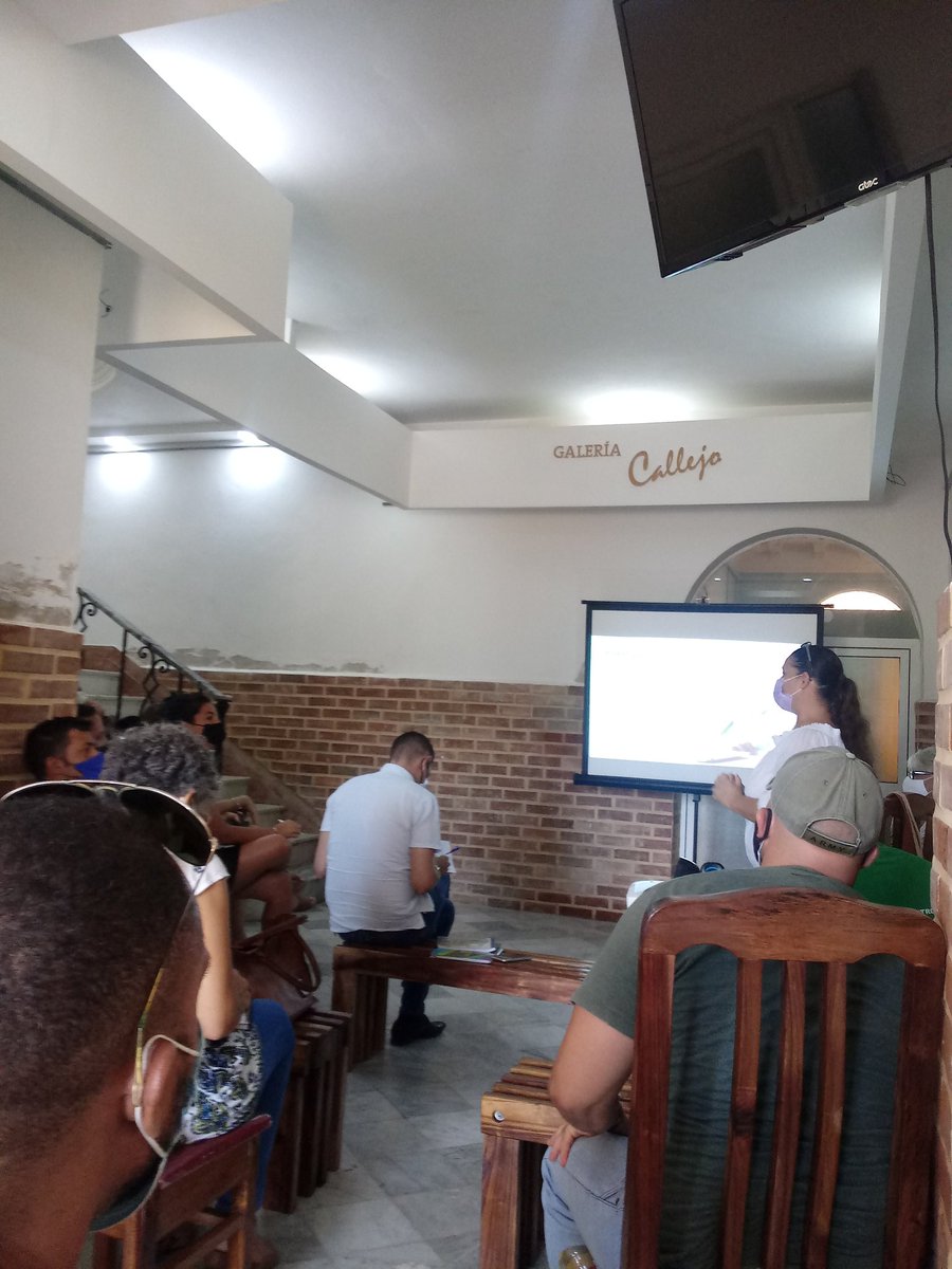 AMPPCHabana's tweet photo. Presentación de la Estrategia de #comunicación del Proyecto de Colaboración Internacional. " #LaCasaDeTodos para Casas de Cultura en el @CubaCNCC Exposición de resultados de las acciones de comunicación, gestión de la #imagenvisual #PorLaCultura #consumocultural #Cuba https://t.co/VgtrFhTHWt