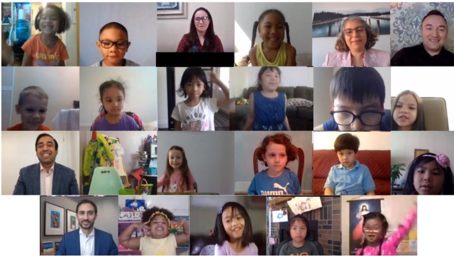 Sflecce's tweet photo. A pleasure to join kindergarten students from St. Teresa of Calcutta Elementary School as they learned about Ontario’s provincial government!

@krasheedmpp &amp; I were impressed with their eagerness to learn and thoughtful questions. They are the #NextGen of leaders! https://t.co/hlVU3XxTTQ