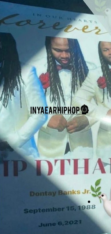 inyaearhiphop's tweet photo. #Ripdthang he was put to rest by #Lildurk and family Thursday. #otf #inyaearhiphop prayers to loved ones whose effected by his loss. #dontaybanksjr https://t.co/1h4nt0n2sn