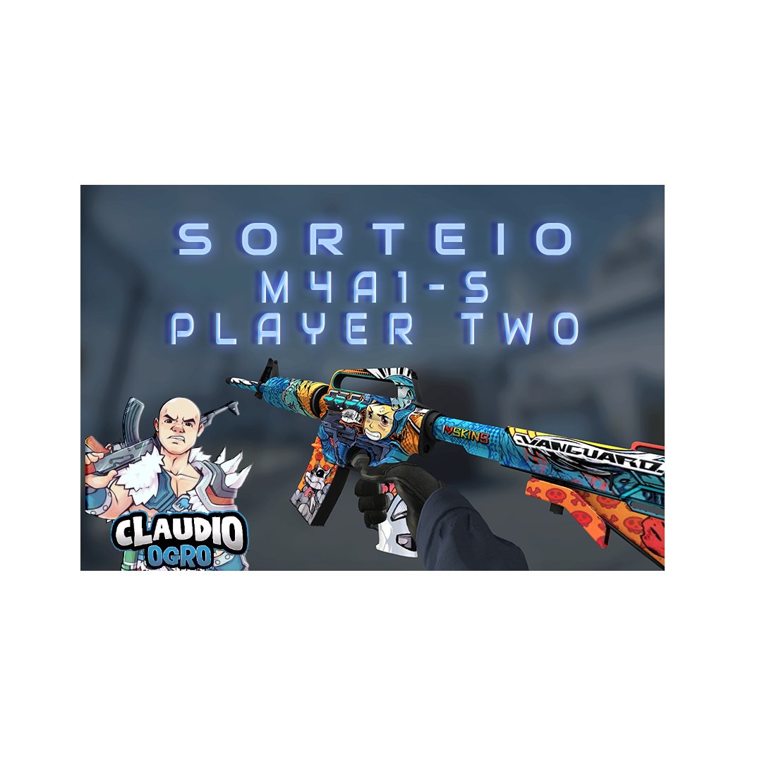 ClaudioOgro's tweet photo. Salve gurizada! #skinscs Vamos começar sorteios no twitter! E pra começar vamos com essa m4A4-S player two float 0.17. Requisito:
Seguir TWITER e Twitch
RT e curtida
Marque 1 amigo
Faça todos os passos ! O chat adora ver alguém mamando no sorteio. https://t.co/ACAtK1Itfd