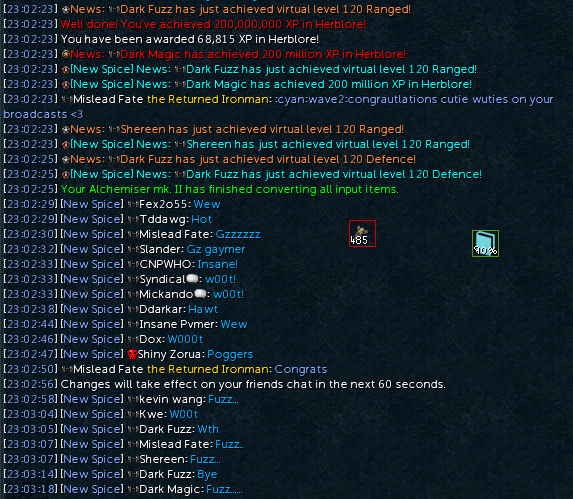 RS_Krayden's tweet photo. 200m herb on ironwoman Dark Magic ⚗️

Gave up on making salves by the end, but mostly focused on useful xp like vuln bombs and spiritual prayers. https://t.co/8FhadHaLlY