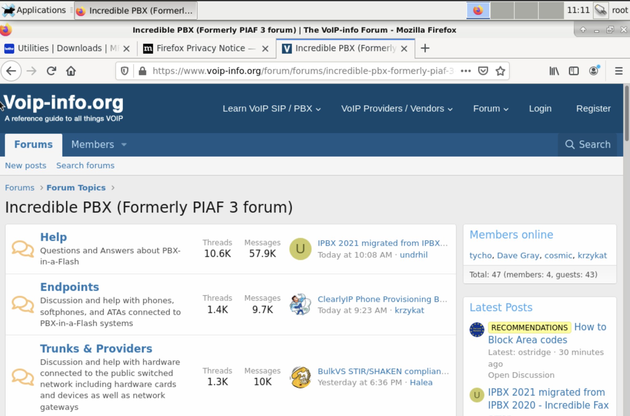 Adding the Linux XFCE GUI to Incredible PBX 2021