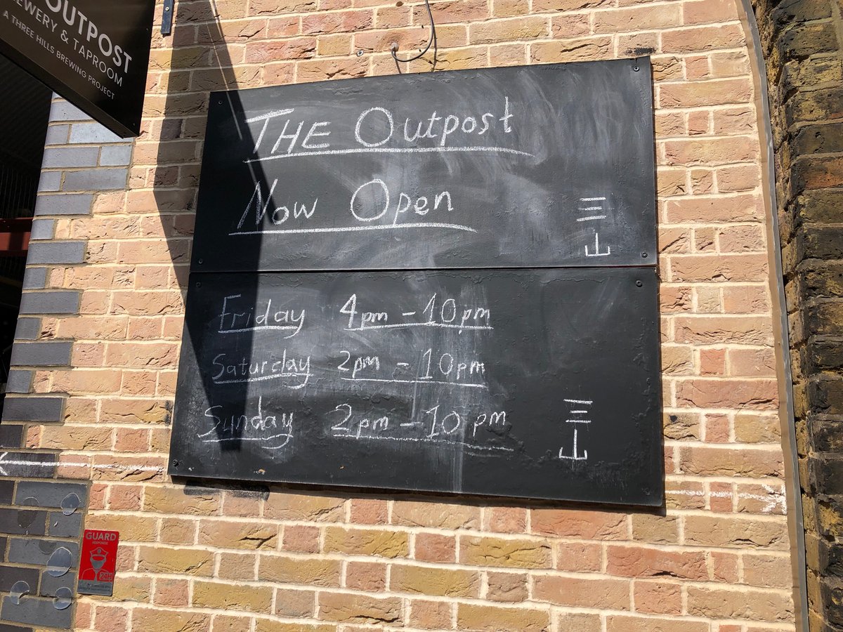 CofCraftDrinker's tweet photo. First visit to @threehillsbrew taproom in Bermondsey!  Great place with a good selection of beers 🍺 https://t.co/jwXa2mHRHz