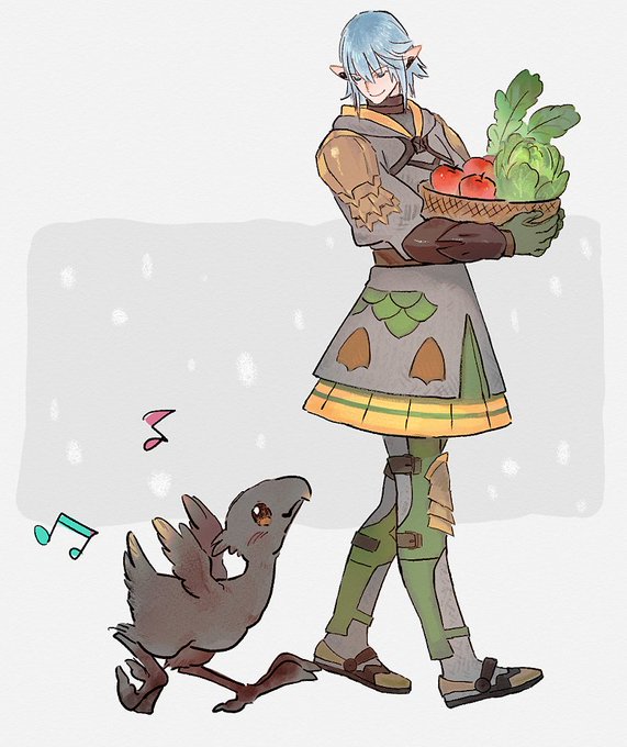 「holding vegetable」 illustration images(Popular)