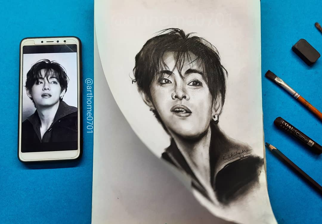 ArtHome0701's tweet photo. BTS Kim Taehyung Charcoal Portrait ✏🔥🔥🔥
Tag the Butter Boy 👦
@bts_bighit
@BTS_ARMY
@BTS_twt
@TheBTSButter
#taehyung #kimtaehyung #bts #v #btsv #bangtan #bangtansonyeondan #arthome0701 #btsbutter #btsarmy #BTSINDIANINTERVIEW #btsindia https://t.co/WwlrjtQhfq