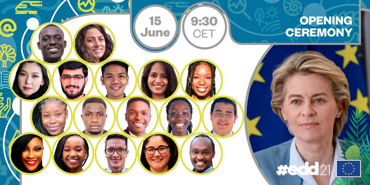 EU_Partnerships's tweet photo. Have we mentioned that #youth will play a key role at #EDD21?

@vonderleyen and the #EDDYoungLeaders will be kicking off the two-day event to discuss the #EUGreenDeal and the role of youth in the fight against climate change. 

Join us: https://t.co/aeZ117d5fk https://t.co/X3NENF7UED