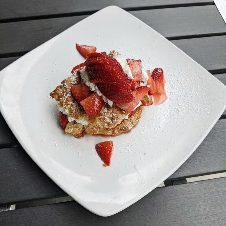 HostelCafePDX's tweet photo. Craving something sweet? Stop by the cafe this week for our special: strawberry shortcake! ๐คค sweet biscuit, fresh strawberries, whipped cream; $7! #pdxdining https://t.co/WaSEGDE2zT