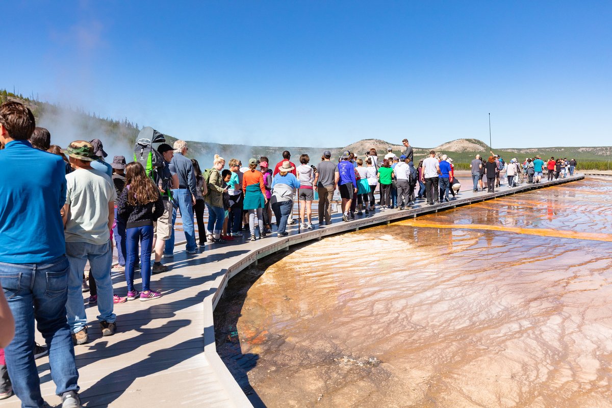 Yellowstone hosted 483,159 recreation visits in May 2021. This is an 11% increase from May 2019 (434,385 recreation visits) and the park’s most visited May on record. Details at: go.nps.gov/21015