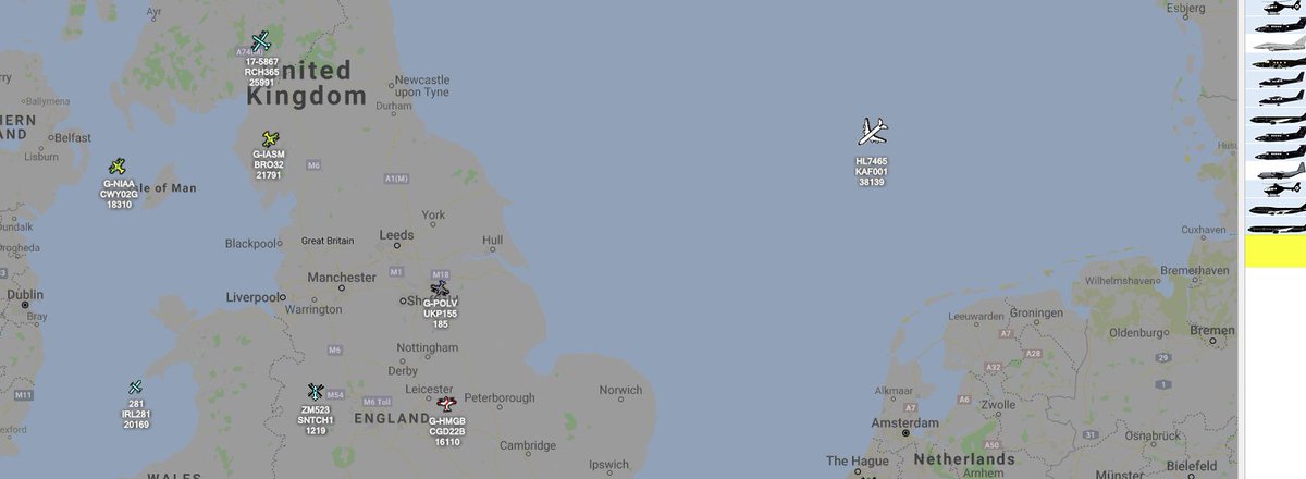 scan_sky's tweet photo. Callsign:#KAF001
Operator:#Korean Air Force
Model:#747-4B5
Model Code:B744
Registration:#HL7465
ICAO:71BC65
Speed:524.8 mph
Squawk:1150
South Korean President "Moon Jae-in" on route to Newquay.
#G7Cornwall #G7UK #G7Summit2021
@AeroResource https://t.co/TWyKZR7Yqp