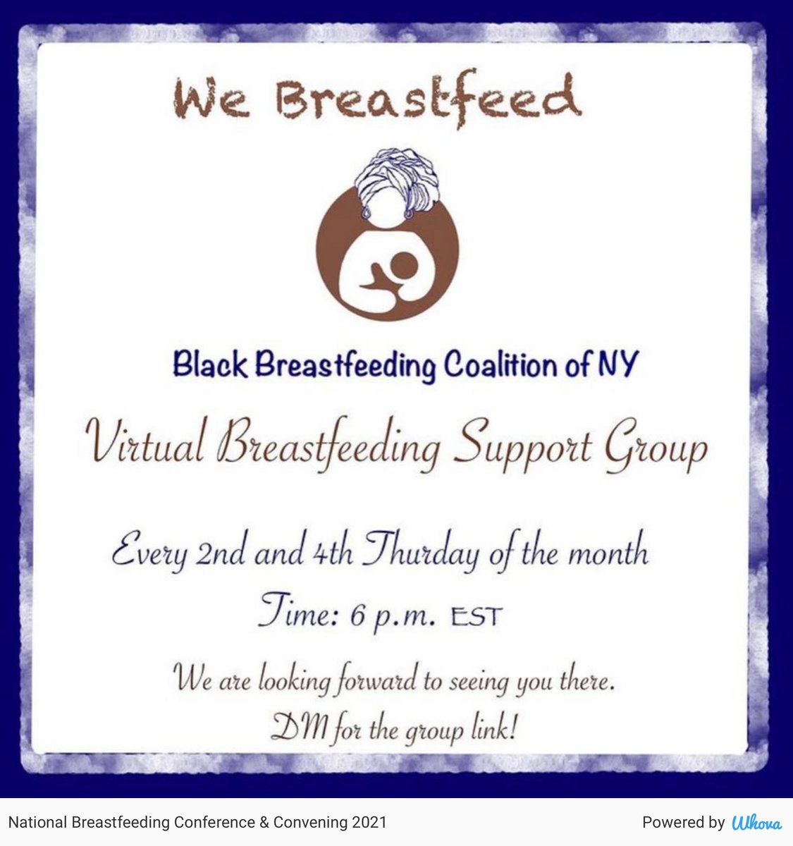 LactationTime's tweet photo. We Breastfeed NY  #USbreastfeeding #USBCConference21 #NBCC21 - via Whova event app https://t.co/I7CKMg4bhN https://t.co/hDo5EyriXk