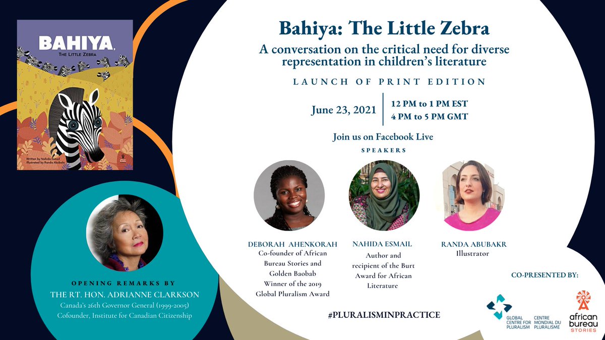 Join us at the launch of Bahiya, the Little Zebra. We will be hearing from <a href="/missahenkorah/">Deborah Ahenkorah</a>, Tanzanian author Nahida Esmail and Egyptian illustrator Randa Abubakr.
