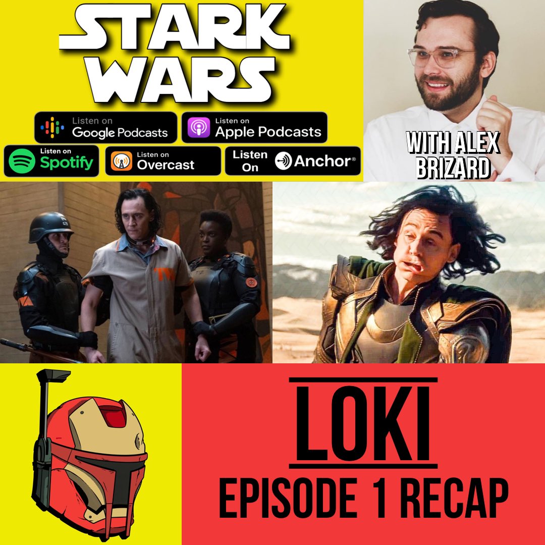 StarkWarsPod's tweet photo. We are joined by @Brizarddd to recap episode 1 of #Loki
We dive deep into TVA tech, possible time traveling businesses, and that mysterious hooded figure.
••
⬇️Listen to Stark Wars here⬇️
https://t.co/YeRyIUdBB1
••
#Podcast #Marvel #StarWars #loki #thebadbatch #TVA #Mobius https://t.co/SuWPVVa9yC