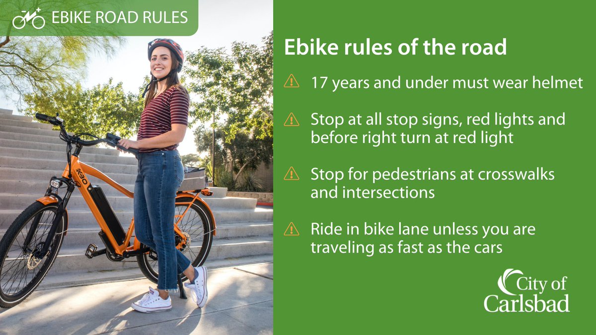 City of Carlsbad on Twitter "Ebikes are more popular than ever and we