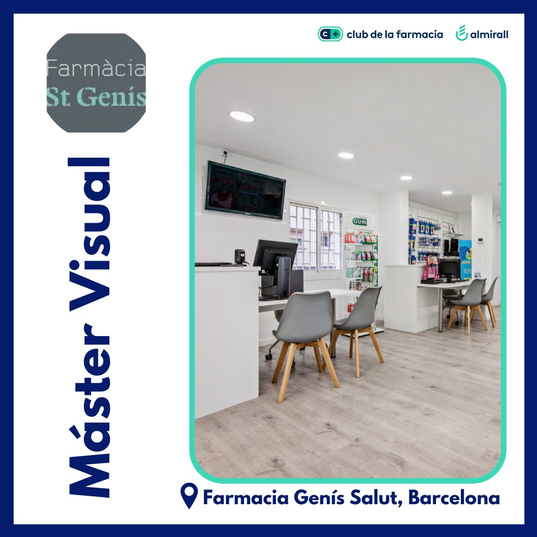 clubfarmacia's tweet photo. Descubre cómo Farmacia Genís Salut trabaja la comunicación visual, dirigida al paciente mayor y polimedicado, en esta entrega de #MásterVisual con @farma_flow.✌️ https://t.co/GmpUFnRmIp
⚠Exclusivo prof. sanit. https://t.co/OIP2hGyc2p