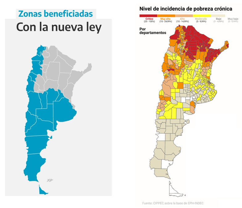 j_folgar's tweet photo. Regiones beneficiadas por el proyecto "zona fria" de subsidio al gas (en parte financiado con un sobrecargo a todos los consumidores de gas del pais)  // pobreza crónica por región⬇️ https://t.co/SxTIRqoxfA