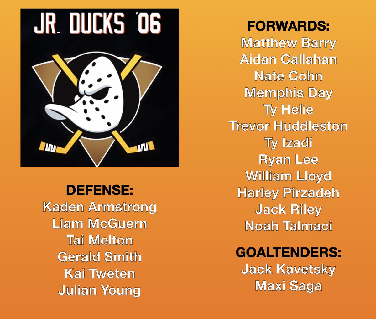 Jr. Ducks '06 tweet media